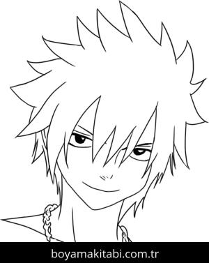 Fairy Tail boyama sayfası – sevimli karakter, sanatsal çalışma