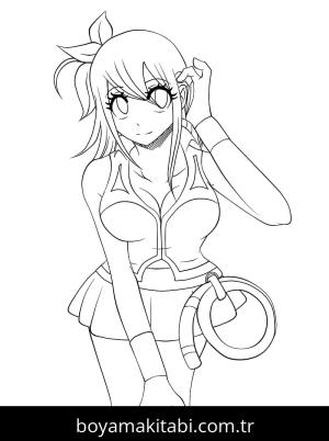 Fairy Tail boyama sayfası – okul öncesi, evde etkinlik