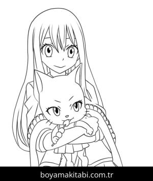 Fairy Tail boyama sayfası – evde etkinlik, ücretsiz yazdır