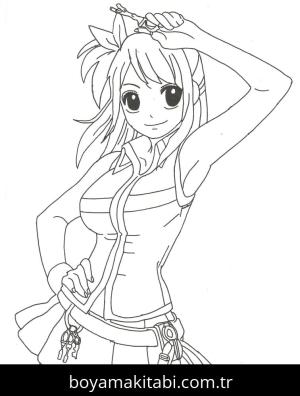 Fairy Tail boyama sayfası – çocuk aktivitesi, PDF indir