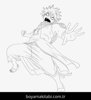 Fairy Tail boyama sayfası – PDF indir, sevimli karakter