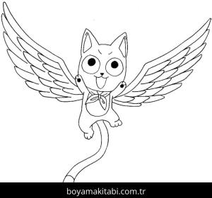 Fairy Tail boyama sayfası – sanatsal çalışma, çocuklar için
