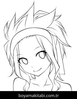 Fairy Tail boyama sayfası – kolay boyama, eğitici aktivite