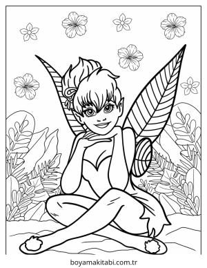Fairy boyama sayfası – boyama etkinliği, çocuk aktivitesi