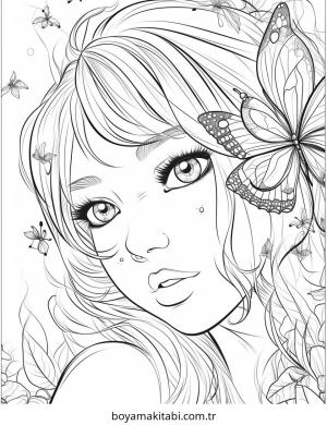 Fairy boyama sayfası – okul öncesi, evde etkinlik