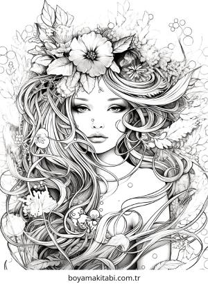 Fairy boyama sayfası – yaratıcılığı geliştirir, keyifli zaman