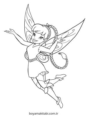 Fairy boyama sayfası – eğitici aktivite, yaratıcılık