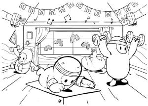 Fall Guys boyama sayfası,  coloring page, Fall Guys Çizimi, 