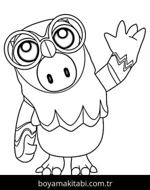 Fall Guys boyama sayfası – çocuklar için, çizgi film temalı