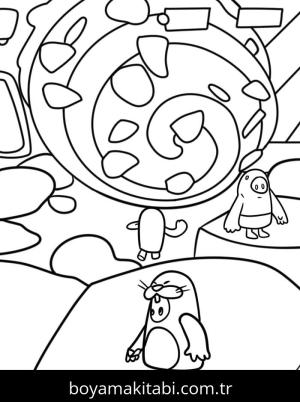 Fall Guys boyama sayfası – boyama etkinliği, çocuk aktivitesi