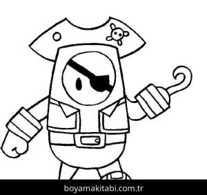 Fall Guys boyama sayfası – eğlenceli etkinlik, el becerilerini geliştirir