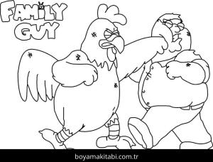 Family Guy boyama sayfası – PDF indir, sevimli karakter