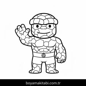 Fantastic Four boyama sayfası – boyama etkinliği, çocuk aktivitesi
