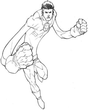 Fantastik Dörtlü boyama sayfası,  coloring page, Mister Fantastic, 