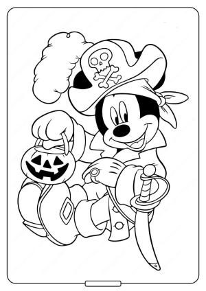 Fare boyama sayfası,  coloring page, Cadılar Bayramı’nda Mickey Mouse, 