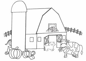 Çiftlik boyama sayfası,  coloring page, Çiftlikte Sevimli Hayvanlar, 