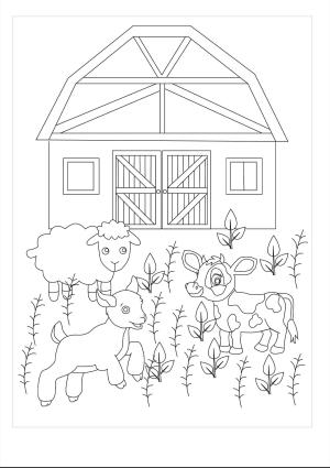 Çiftlik boyama sayfası,  coloring page, Iyi Çiftlik, 