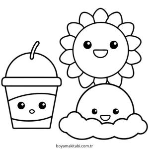 Fast Food boyama sayfası – okul öncesi, evde etkinlik