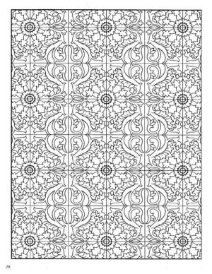 Fayans boyama sayfası,  coloring page, Çini Desenleri, 