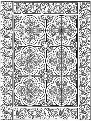 Fayans boyama sayfası,  coloring page, Fayans Tasarimi, 