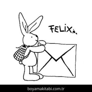 Felix boyama sayfası – okul öncesi, evde etkinlik