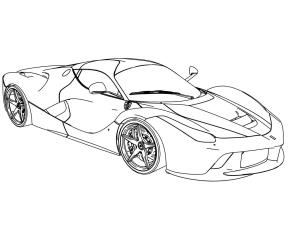 Ferrari boyama sayfası,  coloring page, Güzel Ferrari çizin, 