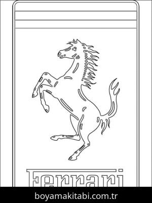 Ferrari boyama sayfası – ücretsiz yazdır, boyama etkinliği