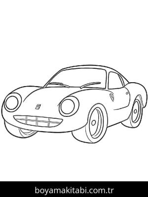 Ferrari boyama sayfası – yaratıcılığı geliştirir, keyifli zaman