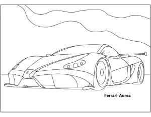 Ferrari boyama sayfası,  coloring page, Ferrari çiz Aurea, 