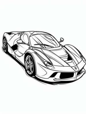 Ferrari boyama sayfası,  coloring page, Ferrari 2’i çiz, 