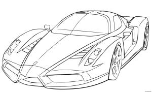 Ferrari boyama sayfası,  coloring page, Normal Ferrari, 