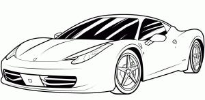 Ferrari boyama sayfası,  coloring page, Ferrari Kaliforniya, 