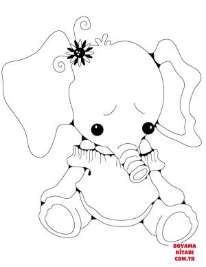 Fil boyama sayfası, Elephants coloring page, , elephants stuffed elephant girl 