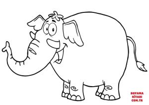 Fil boyama sayfası, Elephants coloring page, , elephants happy cartoon elephant 