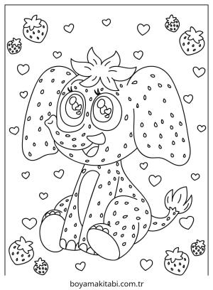 Fil boyama sayfası – sevimli karakter, sanatsal çalışma