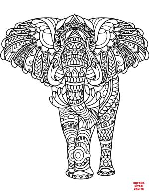 Fil boyama sayfası, Elephants coloring page, , elephants elephant zentangle 