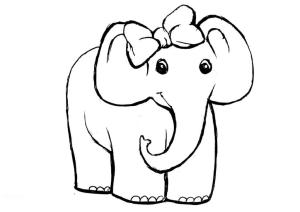 Fil boyama sayfası, Elephants coloring page, Yay takan Fil, 