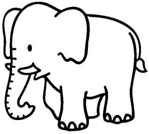 Fil boyama sayfası, Elephants coloring page, Fil Çizimi, 