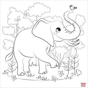 Fil boyama sayfası, Elephants coloring page, , elephants elephant 