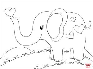 Fil boyama sayfası, Elephants coloring page, , elephants cute elephant 