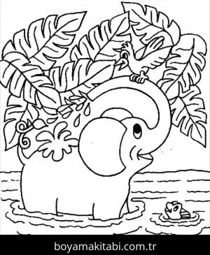 Filler boyama sayfası – el becerilerini geliştirir, boyama çalışması