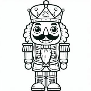 Fındıkkıran boyama sayfası,  coloring page, Fındıkkıran’ı gülümserken çiz, 