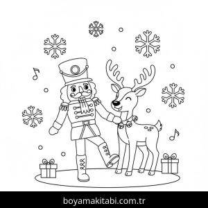 Fındıkkıran boyama sayfası – çocuklar için, çizgi film temalı