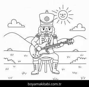 Fındıkkıran boyama sayfası – keyifli zaman, renkli çizimler