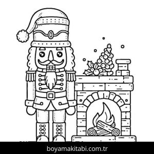 Fındıkkıran boyama sayfası – eğlenceli etkinlik, el becerilerini geliştirir