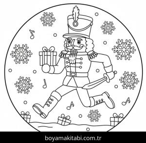 Fındıkkıran boyama sayfası – çocuklar için, çizgi film temalı