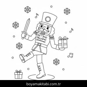 Fındıkkıran boyama sayfası – sanatsal çalışma, çocuklar için