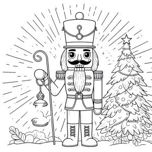 Fındıkkıran boyama sayfası,  coloring page, Noel Fındıkkıranı Çiz, 