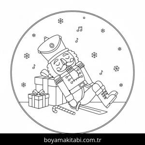 Fındıkkıran boyama sayfası – okul öncesi, evde etkinlik