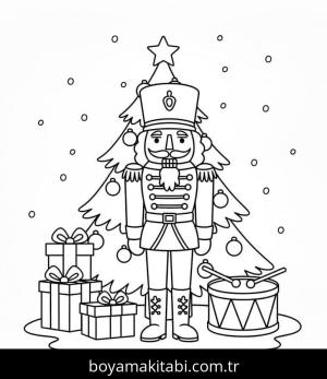 Fındıkkıran boyama sayfası – boyama etkinliği, çocuk aktivitesi